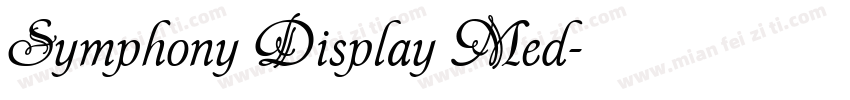 Symphony Display Med字体转换